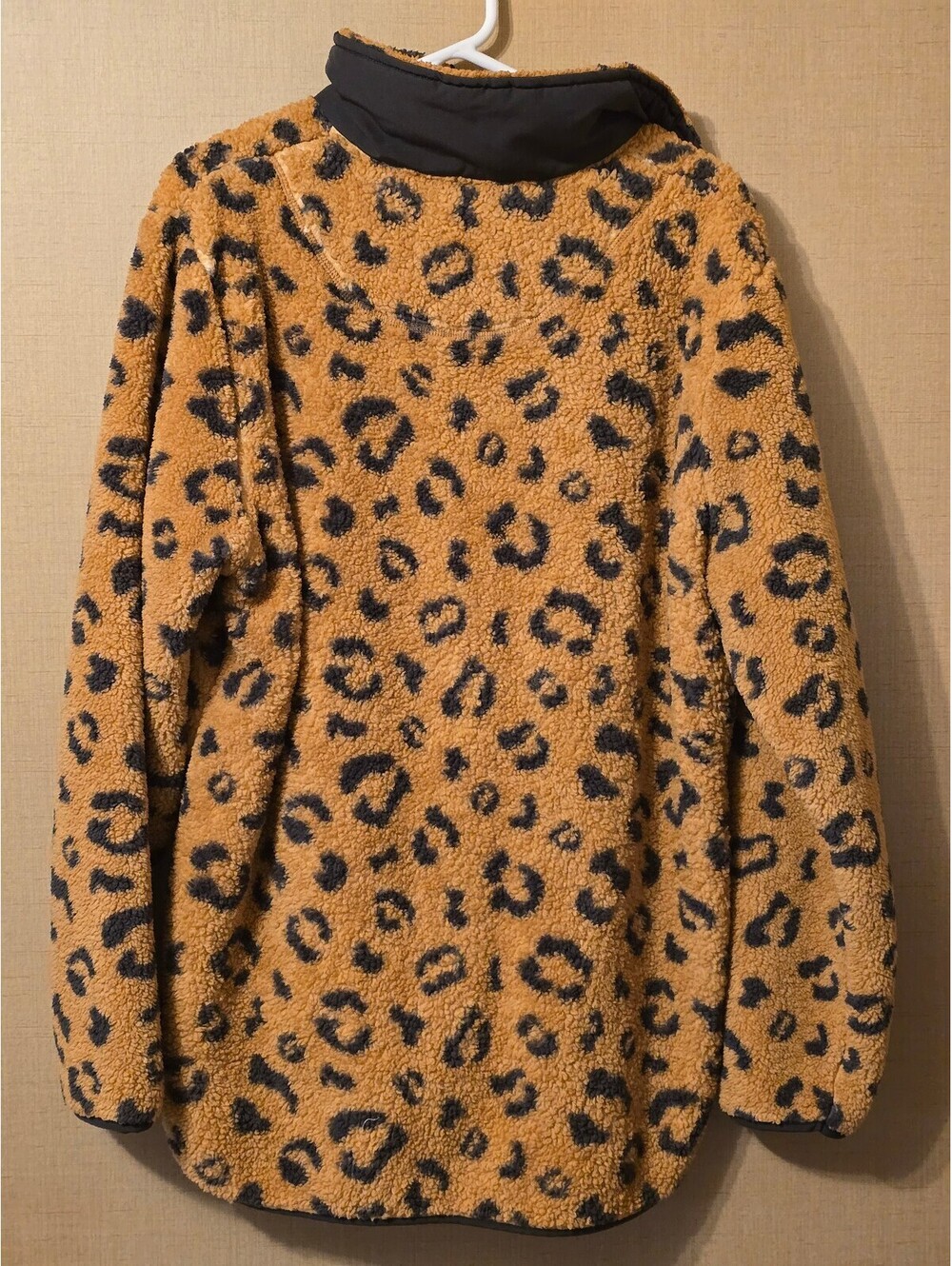 Simply Southern Leopard Sherpa Half Zip Pullover Fleece XXL - Picture 7 of 7